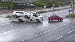 Kırıkkale’de trafik kazaları kameralara yansıdı