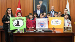 Bilkentli miniklerden Etimesgut Belediyesine anlamlı ziyaret