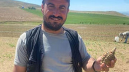 Polatlı’da tarlada 104 yıllık el bombası bulundu