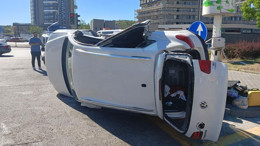 Keçiören'de iki otomobil çarpıştı: 6 yaralı!