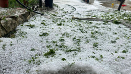 Yaz mevsiminin ilk gününde Yozgat'ta dolu yağdı