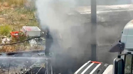 Ankara’da hurdalıkta konteyner yangını! Mahalleli panik yaşadı