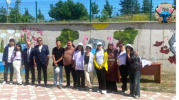 Yozgatlı öğrencilerden çevreye sanatsal dokunuş