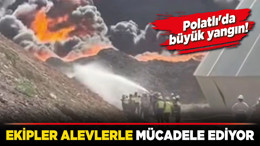Ankara Polatlı'da büyük yangın! Ekipler alevlerle mücadele ediyor