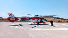 Kırıkkale’de elini kıyma makinesine kaptırdı, hava ambulansıyla Ankara’ya sevk edildi