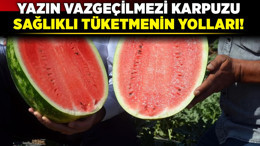 Yazın vazgeçilmezi karpuzu sağlıklı tüketmenin yolları!
