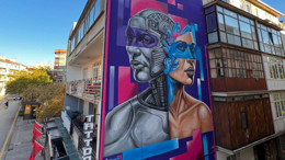 Çankaya'da duvarlar sanatla hayat buluyor