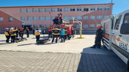 Yozgat’ta deprem tatbikatı, gerçeğine şapka çıkardı