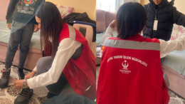 Kahramankazan Belediyesinden ihtiyaç sahibi çocuklara kışlık mont ve bot desteği