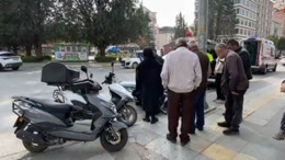 Çorum’da otomobil ile motosiklet çarpıştı! Motosiklet sürücüsü yola savruldu