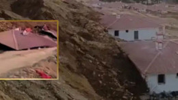 Kahramanmaraş’ta yeniden yapılanma bölgesinde heyelan paniği! Evler toprak altında kaldı