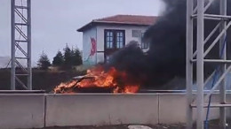 Ankara Protokol Yolu'nda yangın paniği!