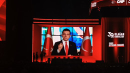 Salonda kendisi değil görüntüsü vardı! İmamoğlu'ndan "iktidar" yemini