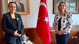 Etimesgut Kaymakamı Özlem Gevrek’e veda ziyareti