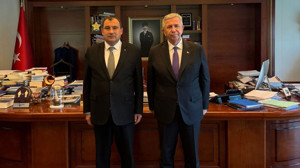Elmadağ Belediye Başkanı Aşkın'dan Mansur Yavaş'a ziyaret