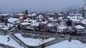 Kızılcahamam beyaza büründü