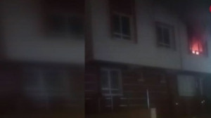 Keçiören'de korkutan ev yangını!