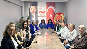 CHP Ankara Kadın Kolları Başkanı Ayça Çağlar, Polatlı'da kadınlarla bir araya geldi