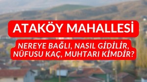 Ataköy Mahallesi nereye bağlı, nasıl gidilir, nüfusu kaç, muhtarı kimdir?