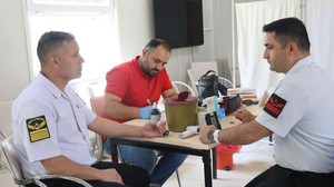 Yozgat’ta Jandarma personelinden Kızılay’a kan bağışı