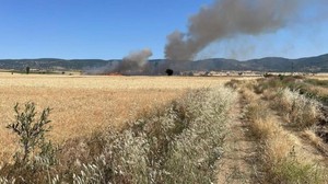 Yozgat’ta 20 dönüm ekili alan cayır cayır yandı