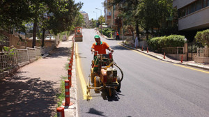 Çankaya’da asfalt sezonu tüm hızıyla sürüyor! Hedef 100 bin ton