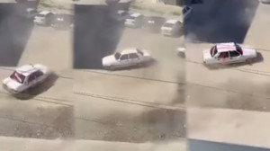 Ankara Sincan'da sokak ortasında magandalık