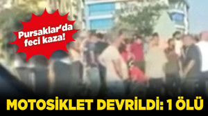 Pursaklar'da feci kaza! Motosiklet devrildi: 1 ölü!