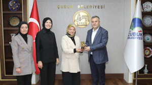 AK Parti kadın teşkilatından Çubuk Belediyesine ziyaret