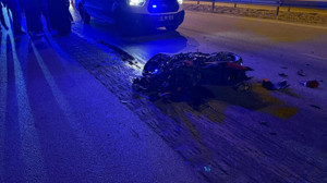 Çorum'da feci kaza! TIR'la motosiklet çarpıştı