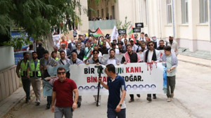 Filistin’in renkleri Konya semalarını sardı