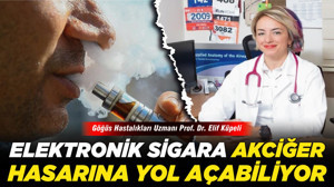 Elektronik sigara akciğer hasarına yol açabiliyor!