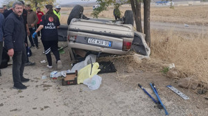 Yozgat Ankara kara yolunda feci kaza! Direksiyon hakimiyetini kaybetti