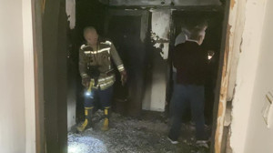 Keçiören'de korkutan yangın! Daire kullanılamaz hale geldi