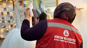 Sincan’da evlenecek ihtiyaç sahibi çiftlere büyük destek! Gelinlik ve bindallı ücretsiz