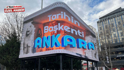 Kızılay'daki LED ekran açıldı: Eleştirilerin odağı olmuştu