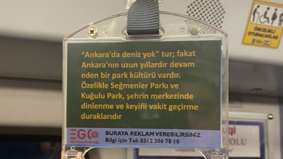 EGO'nun metrolara astığı yazım hatalı notu tartışma yarattı