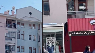 Ankara'da korkunç kaza: Çankaya'da bir işçi 5. kattan düştü