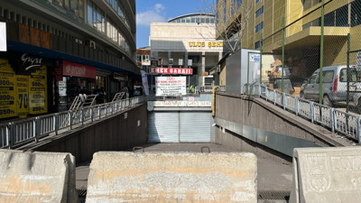 Ulus’taki kapalı otoparkta güçlendirme çalışmaları başladı