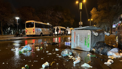 Ankara'da İmamoğlu'na destek protestolarında 6. gün! Göstericilerin dağıldığı alanda çöp yığınları kaldı!