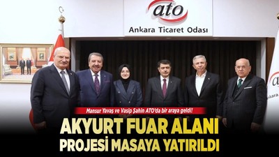 Mansur Yavaş ve Vasip Şahin, ATO'da bir araya geldi! Akyurt Fuar Alanı projesi masaya yatırıldı