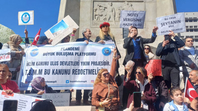Ankara'da İklim Kanunu protesto edildi!