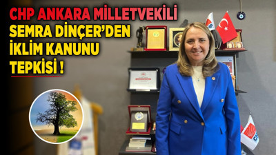 CHP Ankara Milletvekili Semra Dinçer'den İklim Kanunu tepkisi!