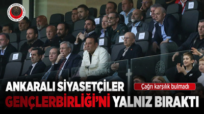 Ankaralı siyasetçiler sezonun en önemli maçında Gençlerbirliği'ni yalnız bıraktı! Başkan Sungur'un çağrısı karşılık bulmadı