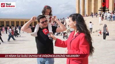 Atamıza minnet, çocuklara bayram: 23 Nisan Anıtkabir'de coşkuyla kutlandı