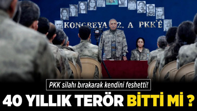 PKK silahı bırakarak kendini feshetti! 40 yıllık terör bitti mi?