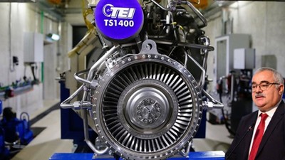Prof. Dr. Fahrettin Öztürk, Türkiye'nin ilk yerli ve milli turboşaft motoru TEI-TS1400'ü duyurdu