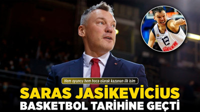 Saras Jasikevicius, basketbol tarihine geçti