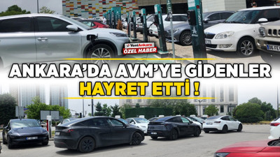 Ankara'da AVM'ye gidenler hayret etti!