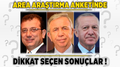 AREA Araştırma anketinde dikkat çeken sonuçlar! Mansur Yavaş, zirvede tek başına